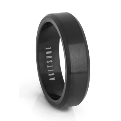 Image of Blackskies Purus Ring, Men&#039;s, Size: Q, Black