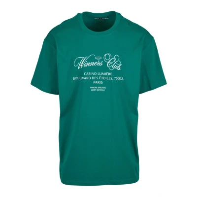 Image of Mister TEE Winners CLUB Print Tshirt, Men&#039;s, Size: Large, Green