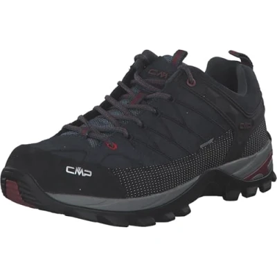 Image of CMP Rigel LOW Trekking Shoes WP Hiking shoes, Men&#039;s, Size: 12, Asphalt/syrah Leather/synthetics