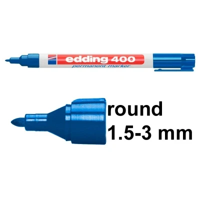 Image of edding 250 whiteboard marker blue 10 pens round tip 1.5 3 mm pen dry wipe for whiteboards, flipcharts, pinboards, magnetic and memo boards sketchnotes refillable