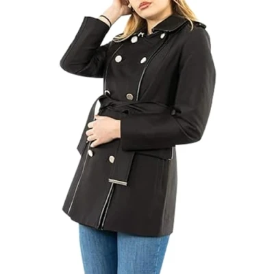 Image of Morgan Gazelle Trenchcoat, Women&#039;s, Size: 16, Noir