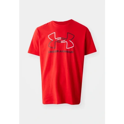 Image of Under Armour Foundation Update Print Tshirt, Men&#039;s, Size: Large, Red/white/black