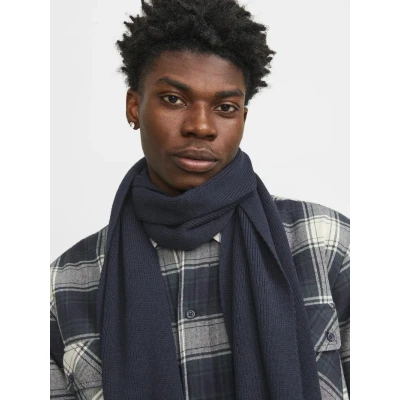 Image of Jack &amp; Jones Jacdna NOOS Scarf, Men&#039;s, Size: One Size, Navy blazer