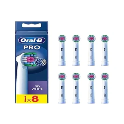 Image of oral b Replacement brush heads 3d white refill xf 8ct 8006540894620