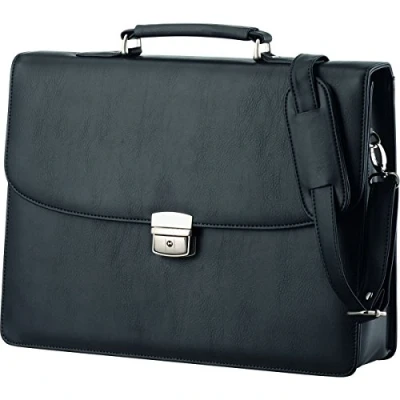 Image of Alassio handbag Anzio, 38 cm, 10 L, black, Schwarz, One Size, briefcase