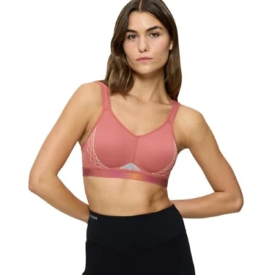 Image of triaction by Triumph Cardio FLOW Extreme support High sports bra, Women&#039;s, Size: 34A, Salsa