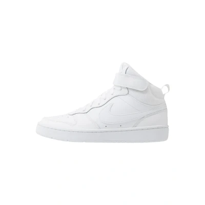 Image of Nike Sportswear Court Borough MID 2 Unisex Hightop trainers for kids, Size: 3, White Leather and textile
