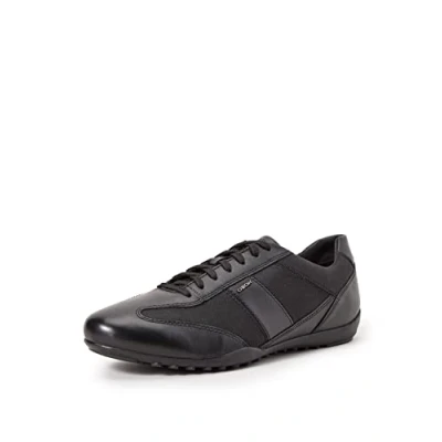 Image of Geox Men&#039;s U Wells A Trainers, black, 8 UK