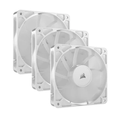 Image of CORSAIR RS120 PWM 120 mm Case Fan Triple Pack, White