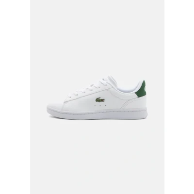 Image of Lacoste Carnaby SET Junior Court LACE Unisex Trainers for kids, Size: 5.5, White/dark green High quality imitation leather