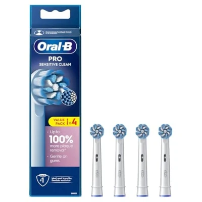 Image of oral b Replacement brush heads sensitive clean pro ref xf 4ct 8006540892473