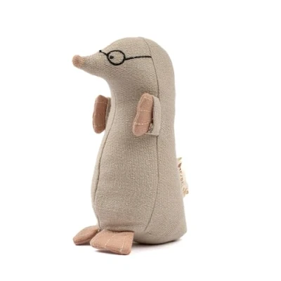 Image of Fabelab Rattle Marvin MOLE Toy for kids, Size: ONE, Beige