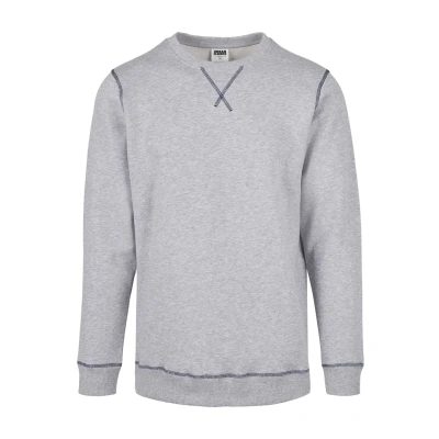 Image of Urban Classics Crewneck Sweatshirt, Men&#039;s, Size: 4XL, Grey