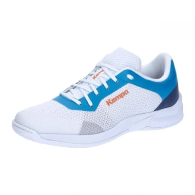 Image of Kempa Kourtfly Three Handball shoes, Women&#039;s, Size: 8, White/blue Textile/synthetics