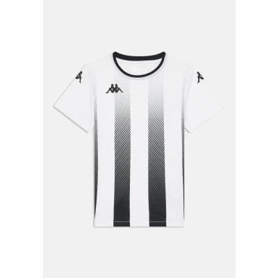 Image of Kappa BUGO Unisex Sports Tshirt for kids, Size: 8y, White/black