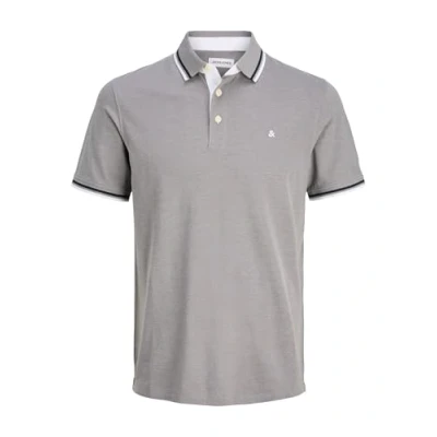 Image of JACK &amp; JONES Men&#039;s Jjepaulos Polo SS Noos Pls, Ultimate Grey, 3XL
