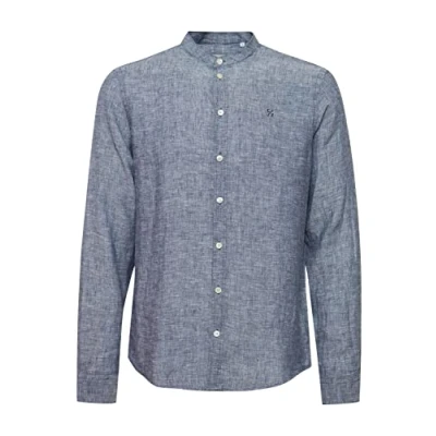 Image of Casual Friday Cfanton LS CC Shirt, Men&#039;s, Size: Small, Navy blazer melange