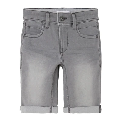 Image of Name it Nkmsofus LONG denim shorts for kids, Size: 3 4y, Medium grey