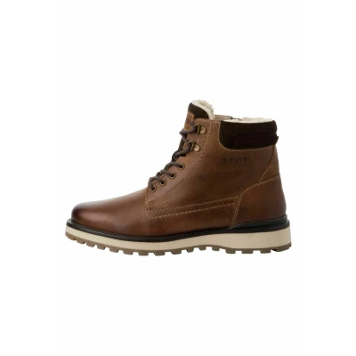 Image of s.Oliver Laceup ankle boots, Men&#039;s, Size: 7.5, Cognac Leather