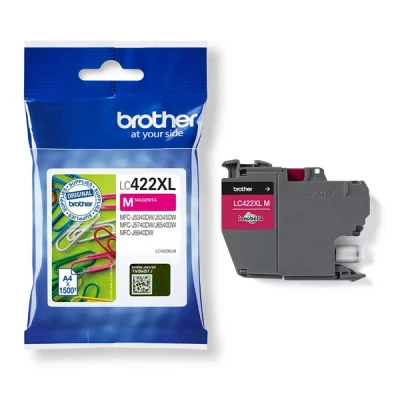 Image of BROTHER Original LC 422XLM Magenta Ink Cartridge for 1,500 Pages MFC J5340DW, J5345DW, J5740DW, J6540DW, J6940DW