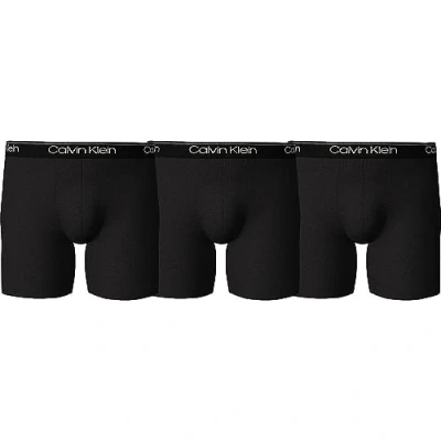 Image of Calvin Klein Men&#039;s Boxer Briefs (Pack of 3), Black (Black), M