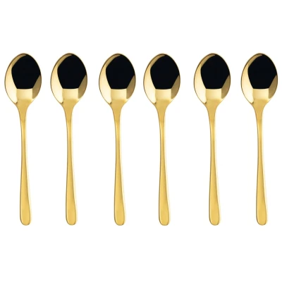 Image of Sambonet Coffee Spoons Taste Gold 6 Piece Set