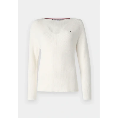 Image of Tommy Hilfiger Women&#039;s Pullover Sweater, Ivory Petal, XXS
