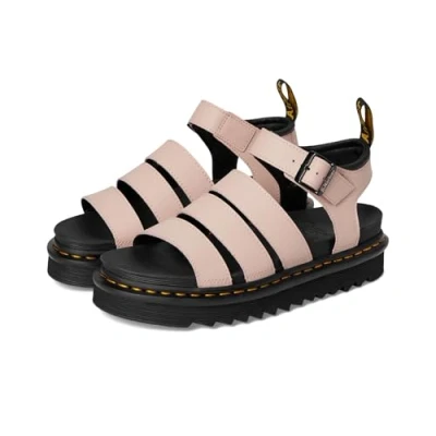 Image of Dr. Martens Blaire Platform sandals, Women&#039;s, Size: 6, Powder pink athena Leather