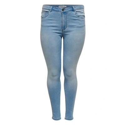 Image of ONLY CARMAKOMA Women&#039;s Caraugusta Jeans, Light Blue Denim 15199400, 48W / 32L