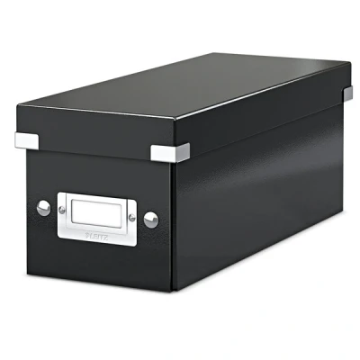 Image of Leitz Collapsible Storage Box, Black, Click and Store Range, 60410095