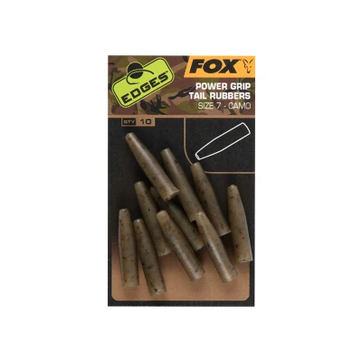 Image of Fox Edges Camo Powergrip Tail Rubbers Size 7 (10 pieces) Terminal tackle