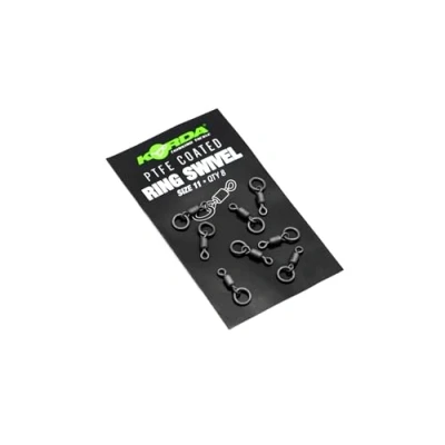 Image of Korda PTFE Ring Swivel Size 8 Fishing swivels