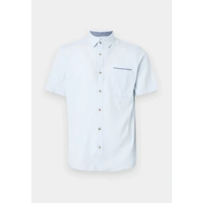 Image of TOM Tailor Structured Shirt, Men&#039;s, Size: Small, Light blue