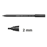 Image of edding 1255 Calligraphy Fibre Tip Pen Black 2mm