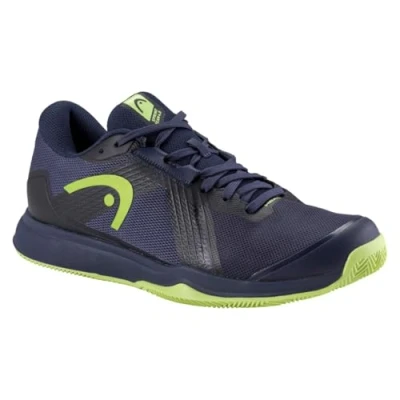 Image of Head Sprint TEAM 4.0 Clay court tennis shoes, Men&#039;s, Size: 8, Navy/lime shoes