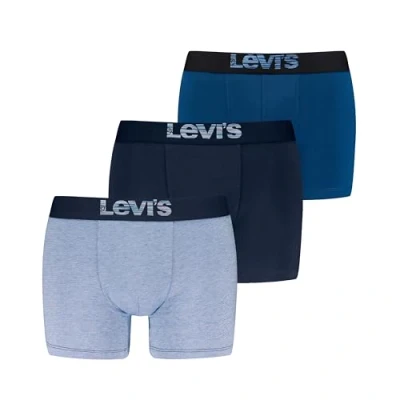 Image of Levi&#039;s MEN Optical Illusion Brief 3 PACK Pants, Men&#039;s, Size: XL, Blue combo