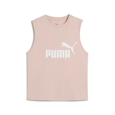 Image of Puma LOGO SLIM TANK Top, Women&#039;s, Size: Medium, Rose quartz