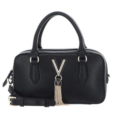 Image of Valentino Womens Divina Handbag, Nero/Gold, One Size