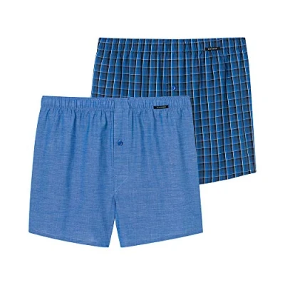Image of Schiesser 2 PACK Boxer shorts, Men&#039;s, Size: 32, Royal