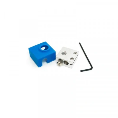 Image of micro swiss Heater Block Upgrade with Silicone Sock for CR10 / Ender 2 3 ANET A8 Printers MK7, MK8, MK9 Hotends