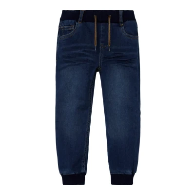Image of Name it Nmmben Shaped Round Relaxed fit jeans for kids, Size: 9 12m, Blue