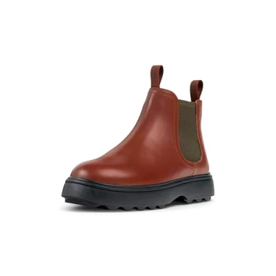 Image of Camper Norte Classic ankle boots for kids, Size: 12.5K, Medium red Leather