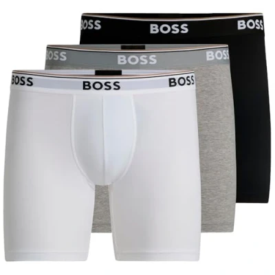 Image of BOSS Power 3 PACK Pants, Men&#039;s, Size: Medium, Black/white/grey
