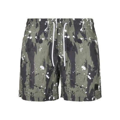 Image of Urban Classics Pattern Swimming shorts, Men&#039;s, Size: 5XL, White dot camo aop
