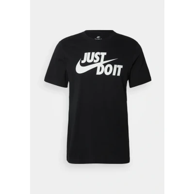 Image of Nike Sportswear TEE JUST DO IT Print Tshirt, Men&#039;s, Size: XXL, Black/white
