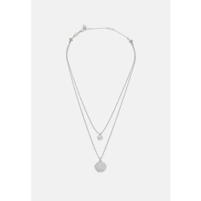 Image of Swarovski Sublima Layered Pendant Necklace silvercoloured, Women&#039;s, Size: One Size, Silver/coloured