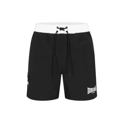 Image of Lonsdale Normale Passform Thorpe Swimming shorts, Men&#039;s, Size: 4XL, Black white