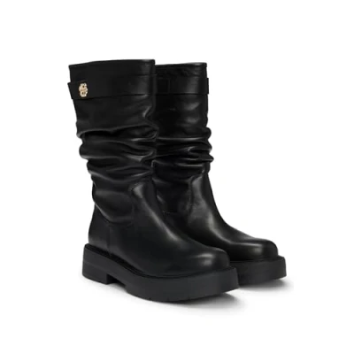 Image of BOSS Rebby Platform boots, Women&#039;s, Size: 5, Black Leather