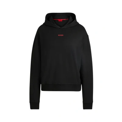 Image of HUGO Women&#039;s Shuffle_Hoodie LOUNGEW_Sweatshirt, Black1, XL