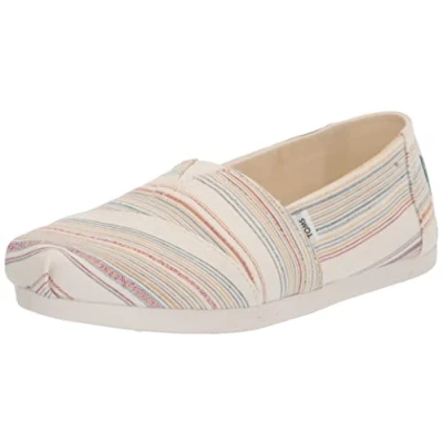 Image of TOMS Slipons, Women&#039;s, Size: 3.5, Natural Textile